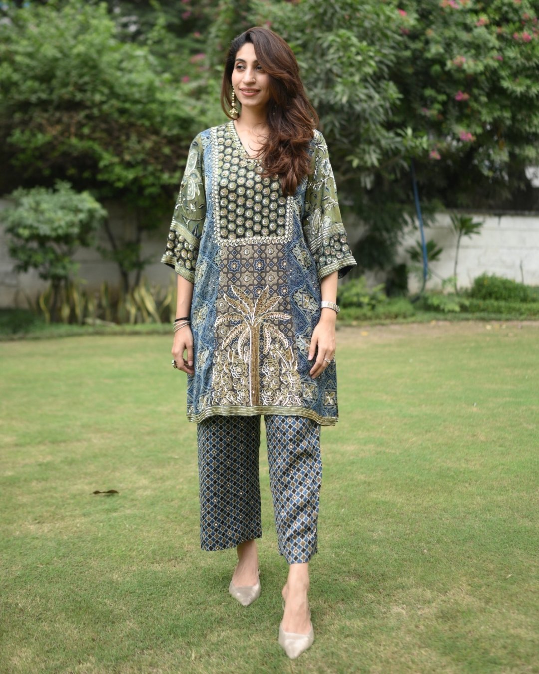 Parisa Ajrak Silk Modal Set