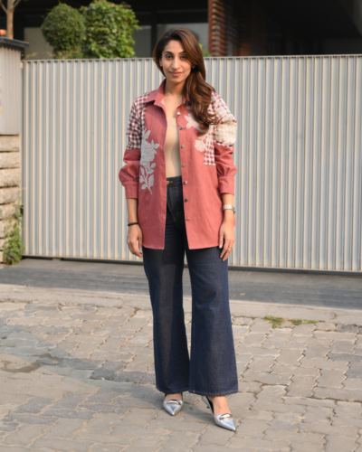 Ruby Red Denim Shirt