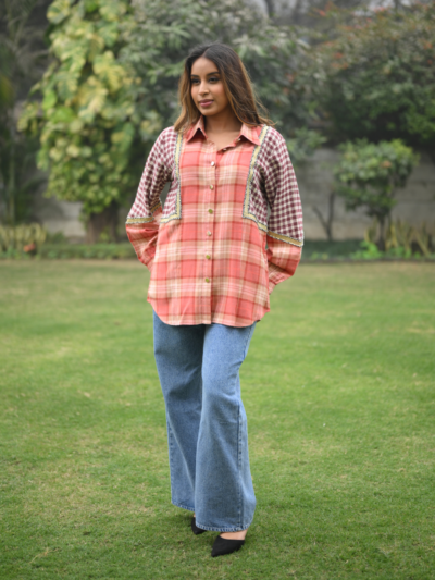 Cheeky Tan Check Shirt