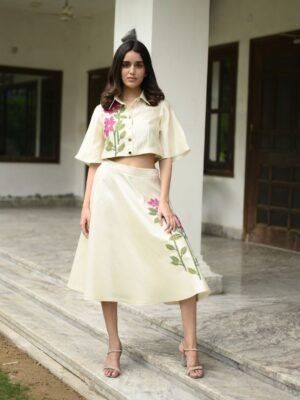 Crystalline Crop Top & Skirt